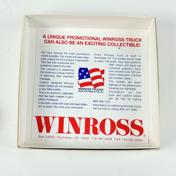 Winross Varta Perfect Promo Diecast Truck 1:64 Scale Red/White Vintage - Picture 2 of 8